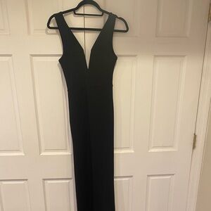 Misguided V-Neck plunge maxi dress